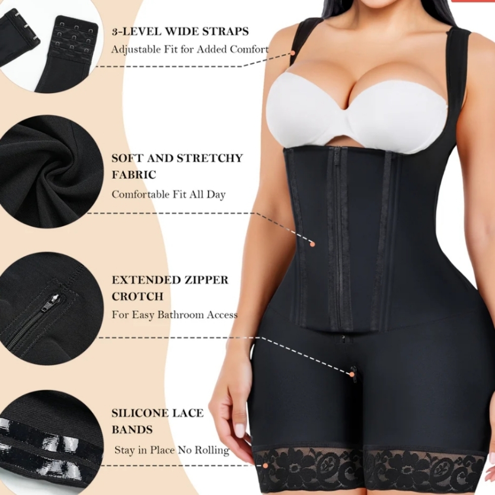 Yianna Fajas Tummy Control Butt Lifter BodyShaper  Shapewear Bodysuit Postpartum - Picture 2 of 16